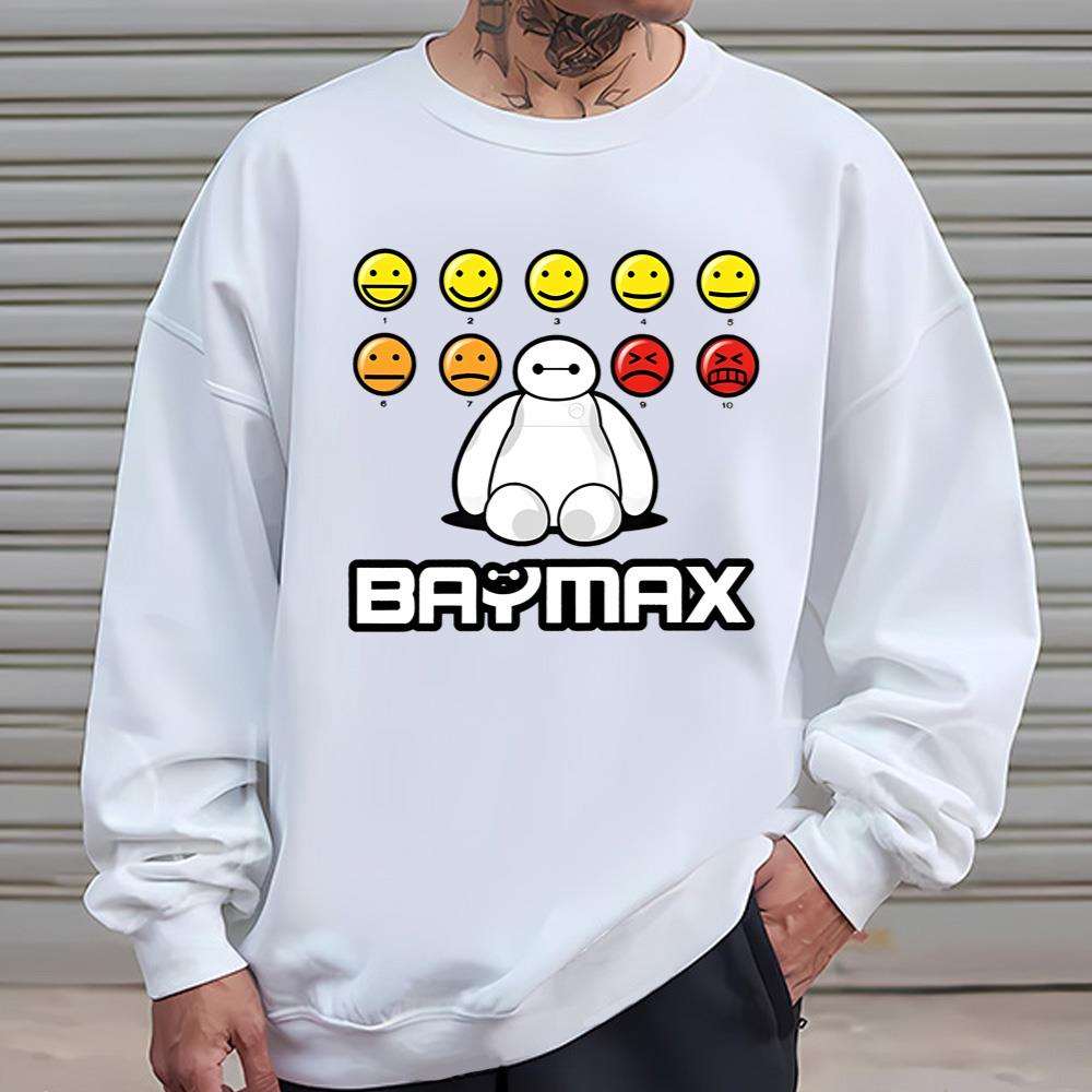 Emoji Face Disney Baymax Shirt
