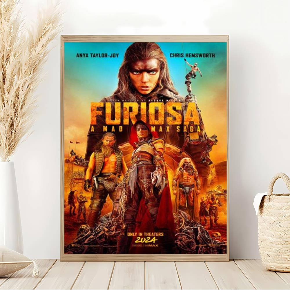 Furiosa A Mad Max Saga 2024 Movie Poster Wall Art