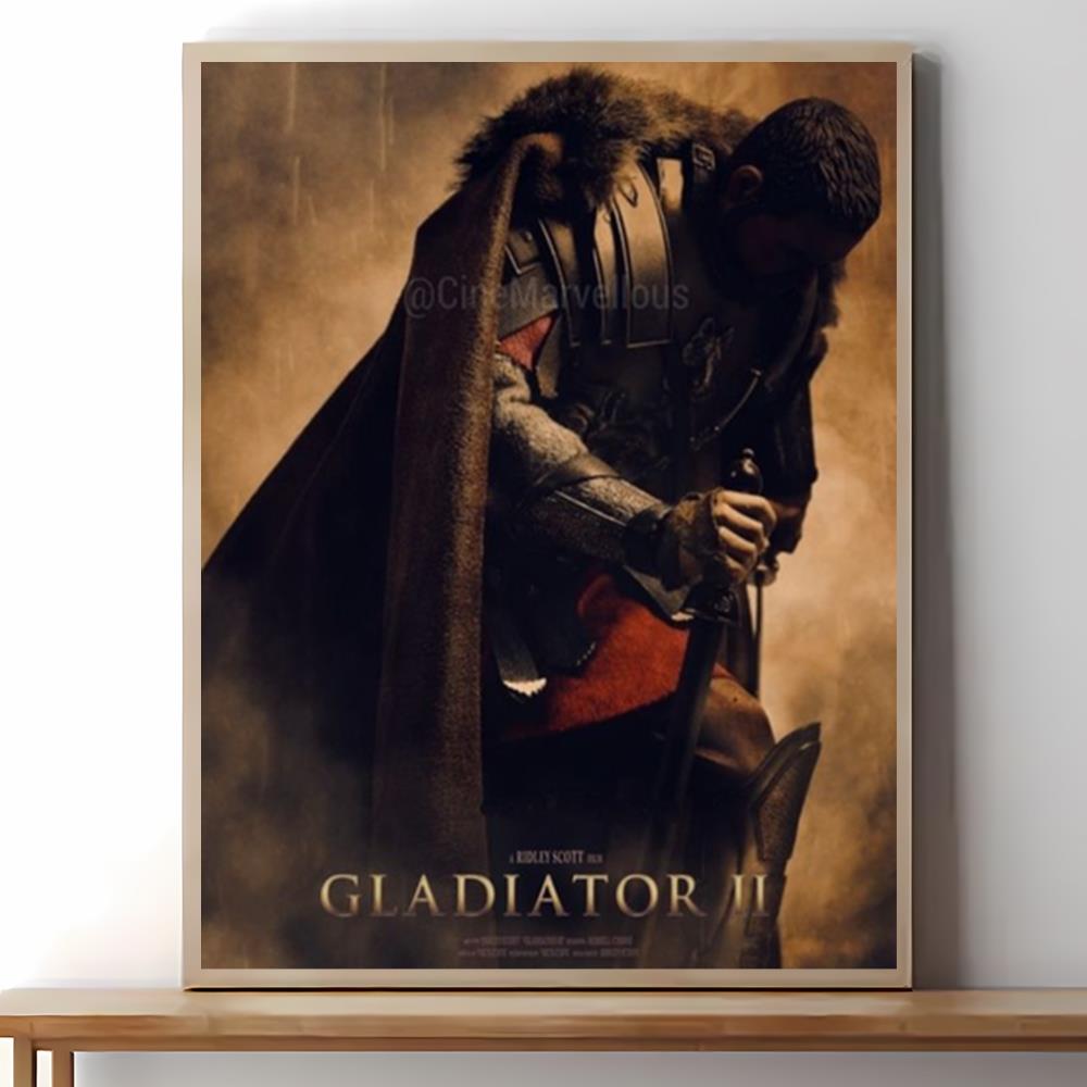 Gladiator 2 Movie Poster Wall Art Canvas