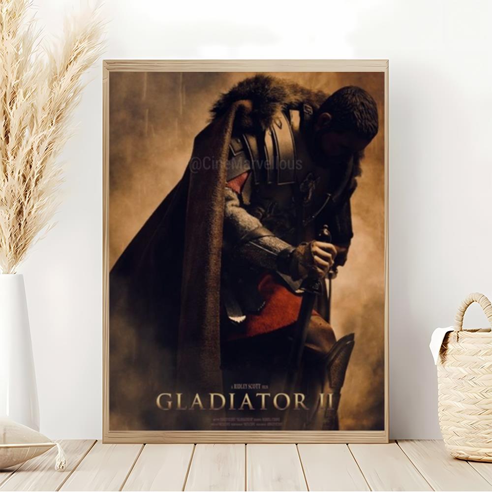 Gladiator 2 Movie Poster Wall Art Canvas