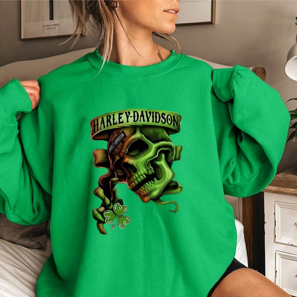 Good Skull Motor Harley Davidson Cycles St Patrick’s Day Shirt