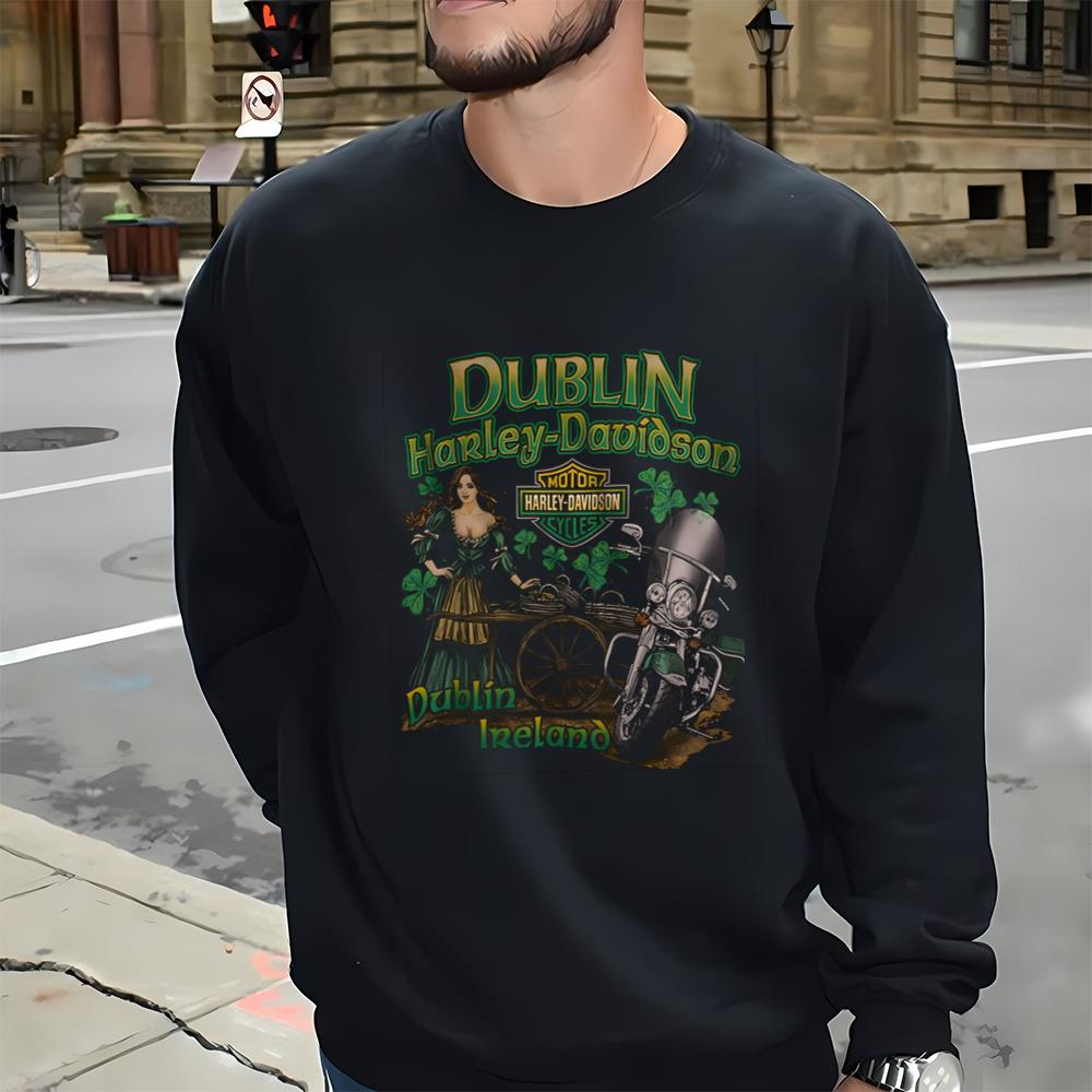 Harley Davidson Dublin Ireland St Patricks Day Shirt