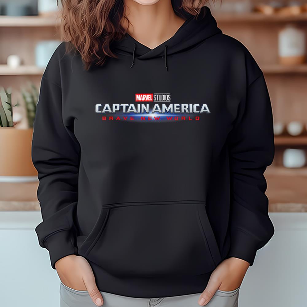 Marvel Studios Captain America Brave New World Movie Logo T Shirt