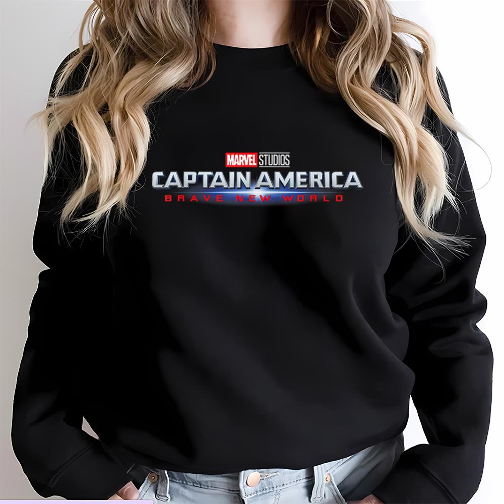 Marvel Studios Captain America Brave New World Movie Logo T Shirt