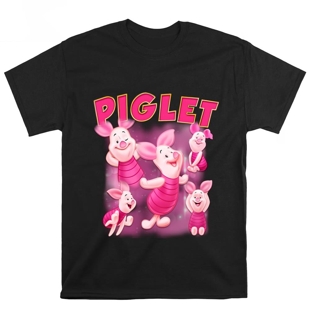 Piglet Disney Characters Winnie The Pooh T Shirt
