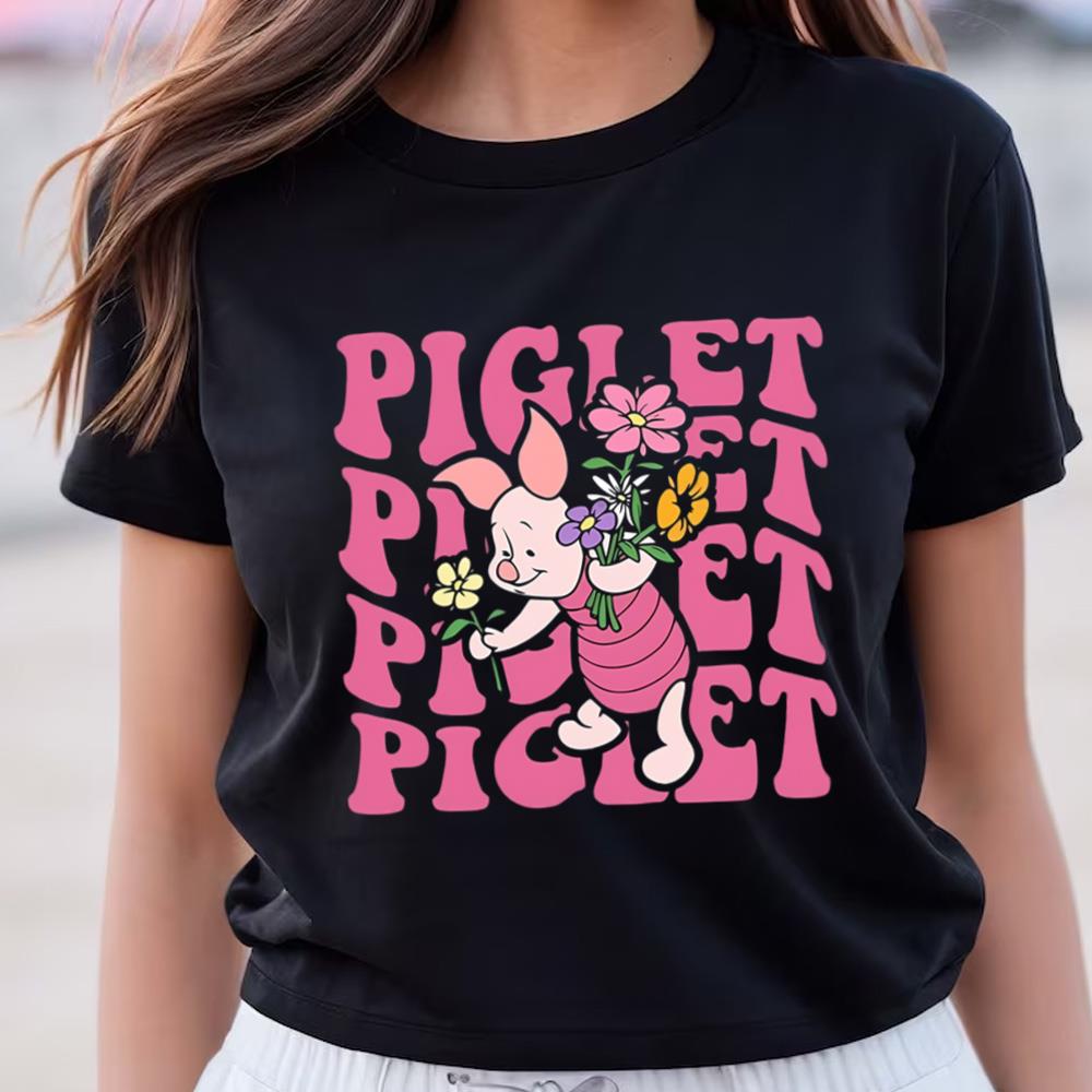 Piglet Disneyland Characters Winnie The Pooh T Shirt