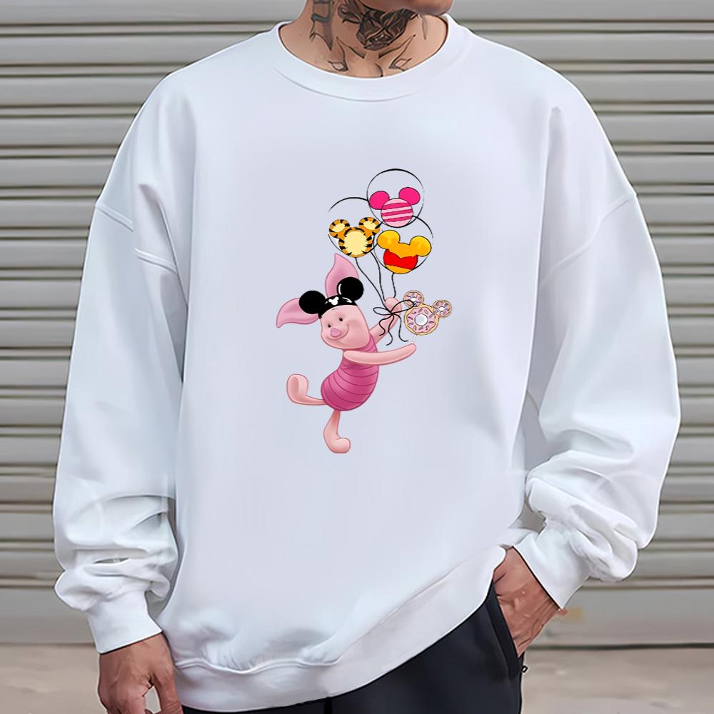 Piglet Disneyland Winnie The Pooh With Ballon T-Shirt