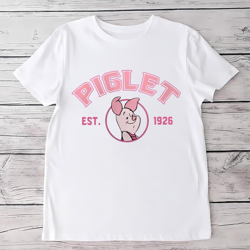 Piglet Winnie The Pooh Characters EST 1926 T-Shirt