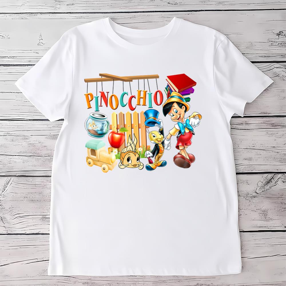 Pinocchio Figaro Jiminy Cricket T Shirt