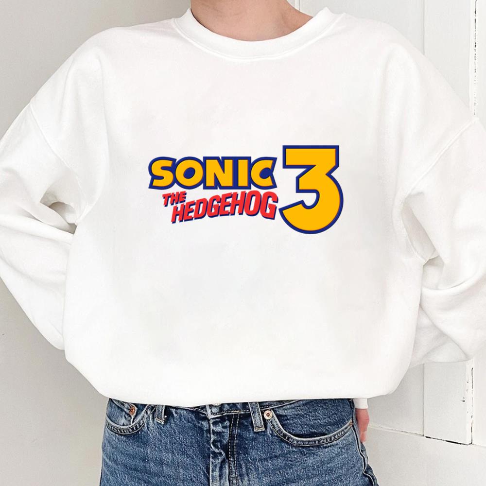 Sonic The Hedgehog 3 Logo Shirt For Movie Fans
