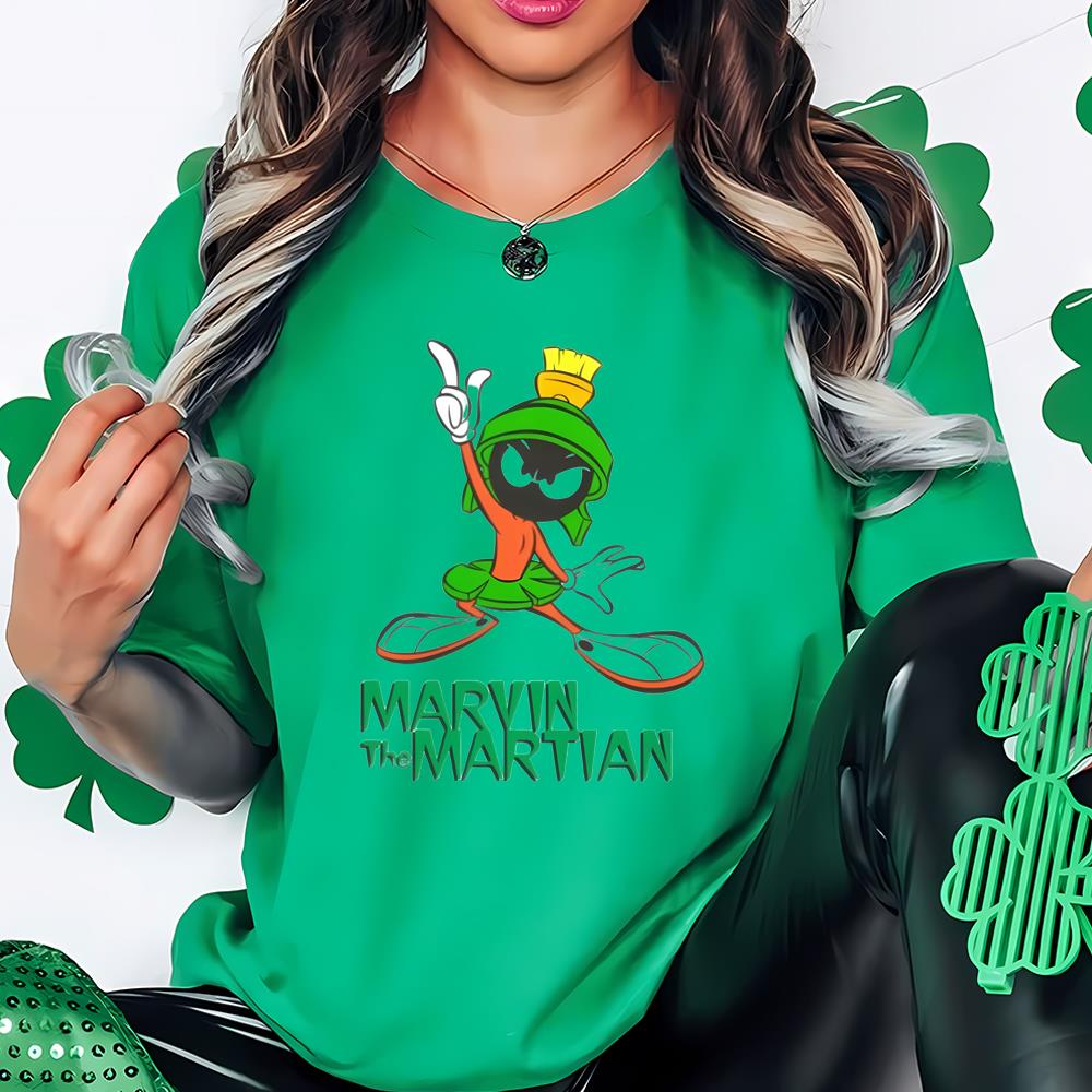 St Paddy's Day Green Martin The Martian Looney Tunes Shirt