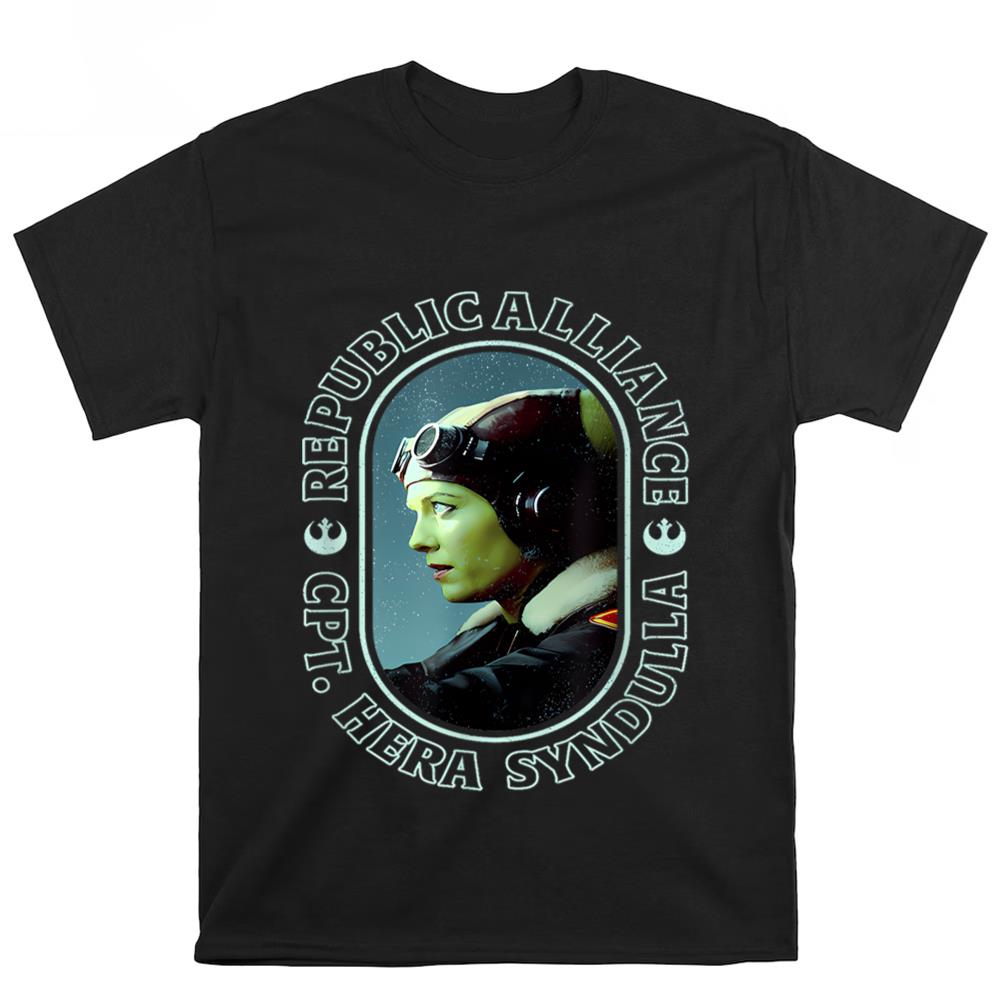 Star Wars Ahsoka Captain Hera Syndulla Oval Portrait T-Shirt