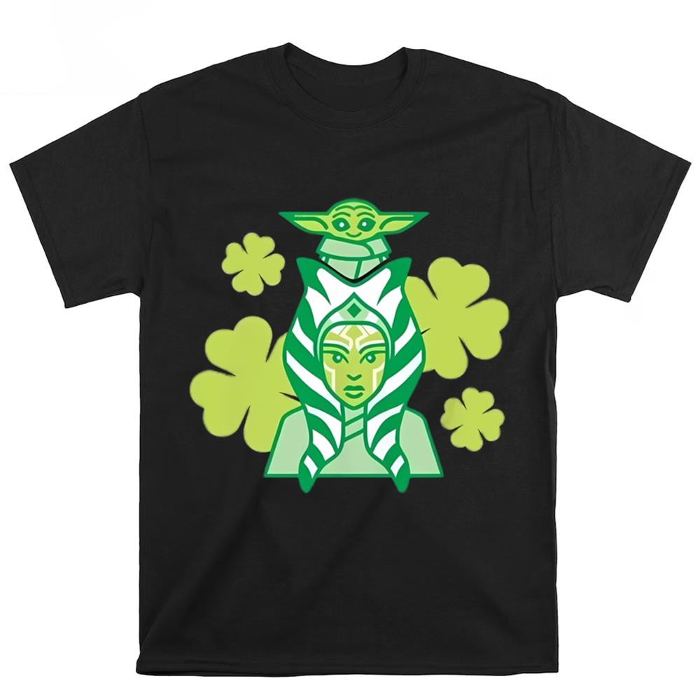 The Mandalorian St Patrick’s Day Ahsoka Tano And Grogu T-Shirt