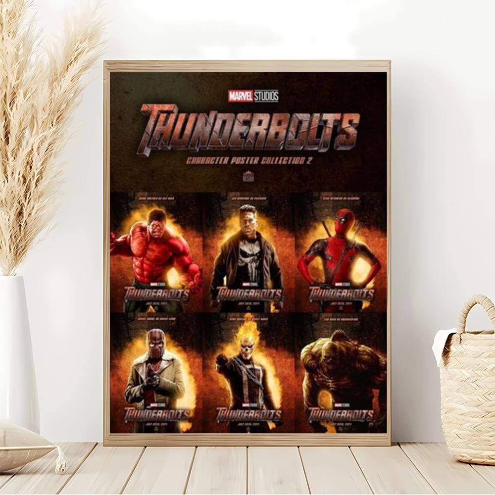 Thunderbolts 2024 Character Movie Poster Canvas