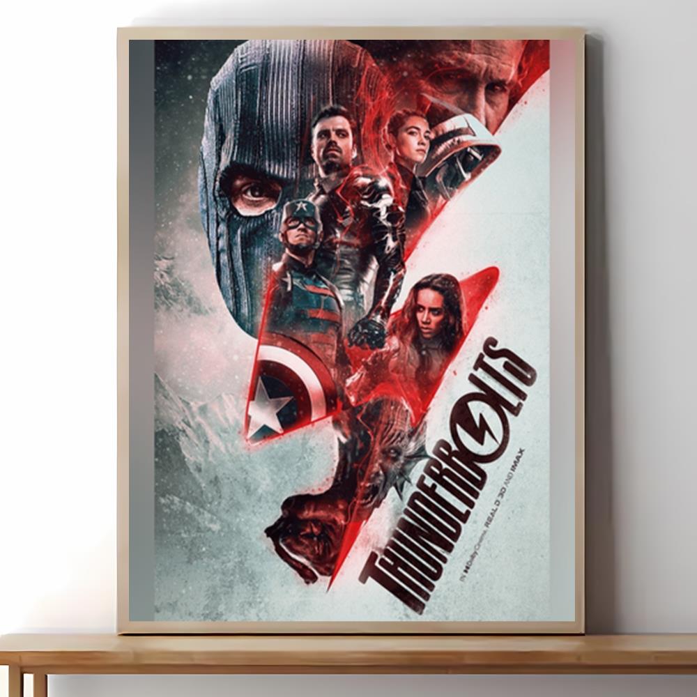 Thunderbolts 2024 Movie Marvel Home Decor Poster Canvas