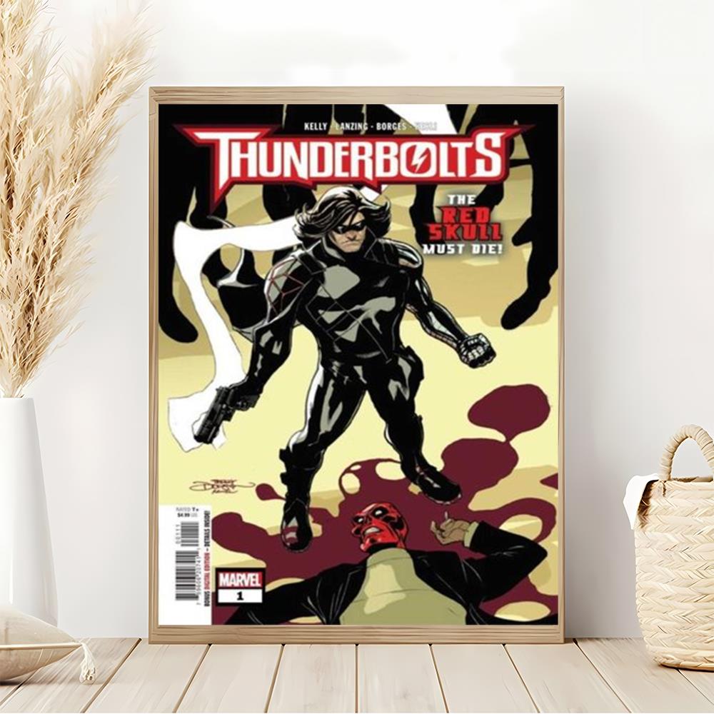 Thunderbolts 2024 Movie Marvel Poster Art Print Wall