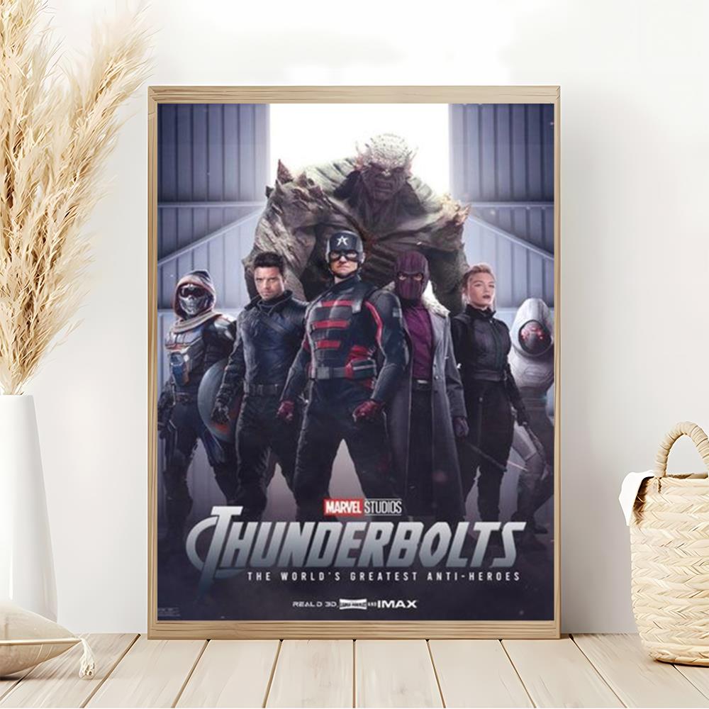 Thunderbolts 2024 Movie Marvel Poster Canvas