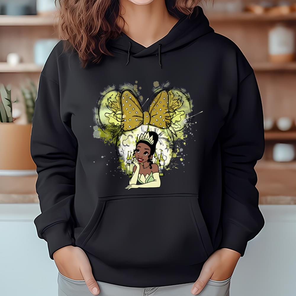 Tiana Mickey Ear Shirt, Tiana Watercolor T Shirt