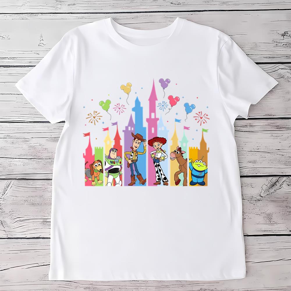 Toy Story Characters Shirt, Disney Castle Shirt