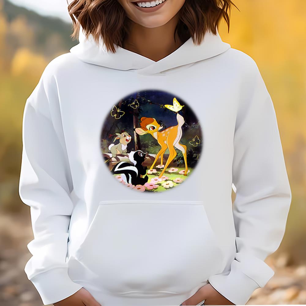 Womens Disney Bambi Forest Scene T-Shirt