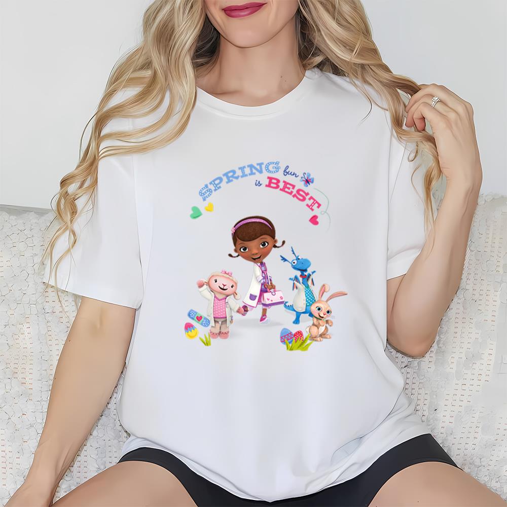 Womens Disney Doc McStuffins Easter Spring Fun T-Shirt